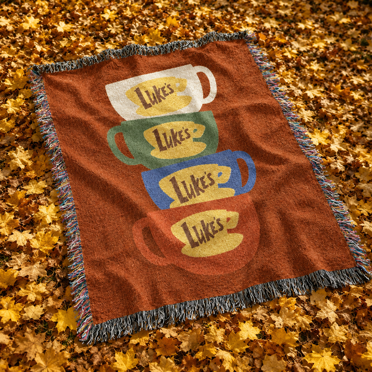 Stars Hollow Woven Blanket, Gilmore Girls Cozy Throw