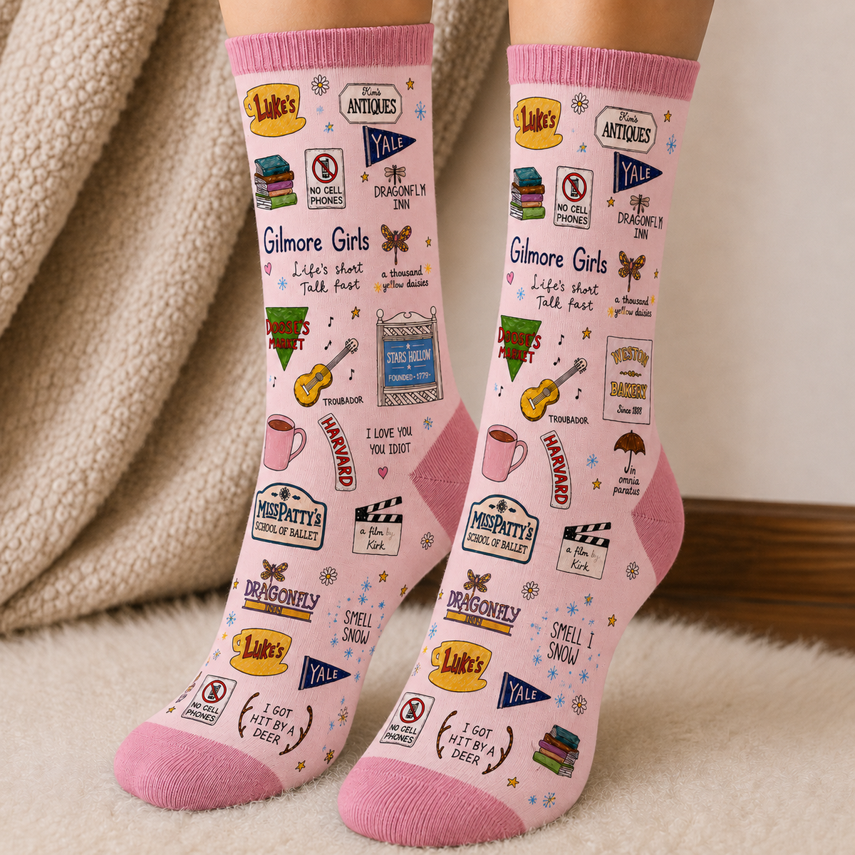 Gilmore Girls Socks, Rewatch Season Socks