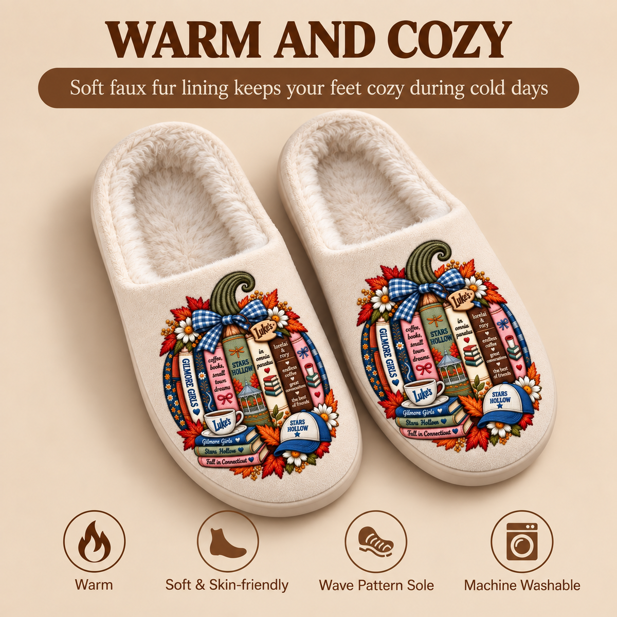 Gilmore Girls Pumpkin Slipper