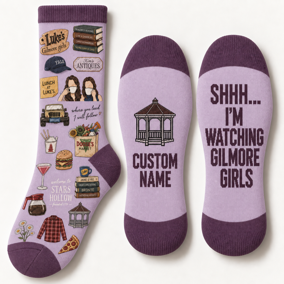 Gilmore Girls Socks, Rewatch Season Socks