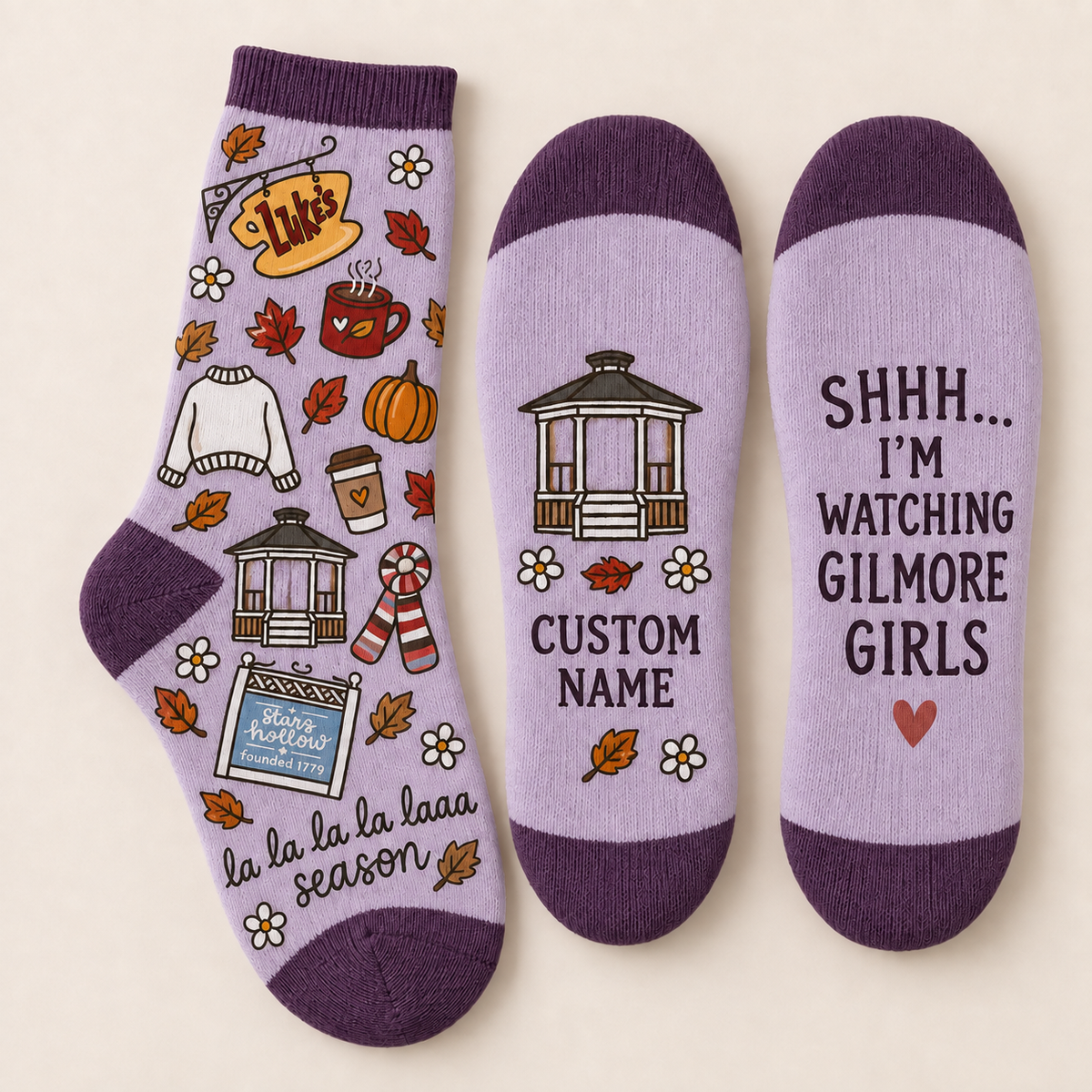 Gilmore Girls Socks, Rewatch Season Socks