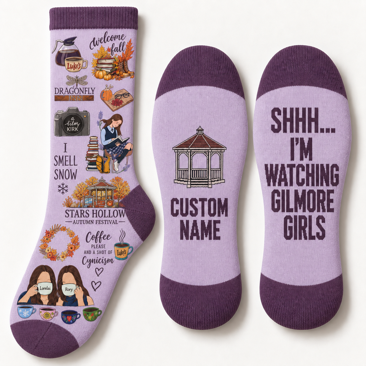 Gilmore Girls Socks, Rewatch Season Socks