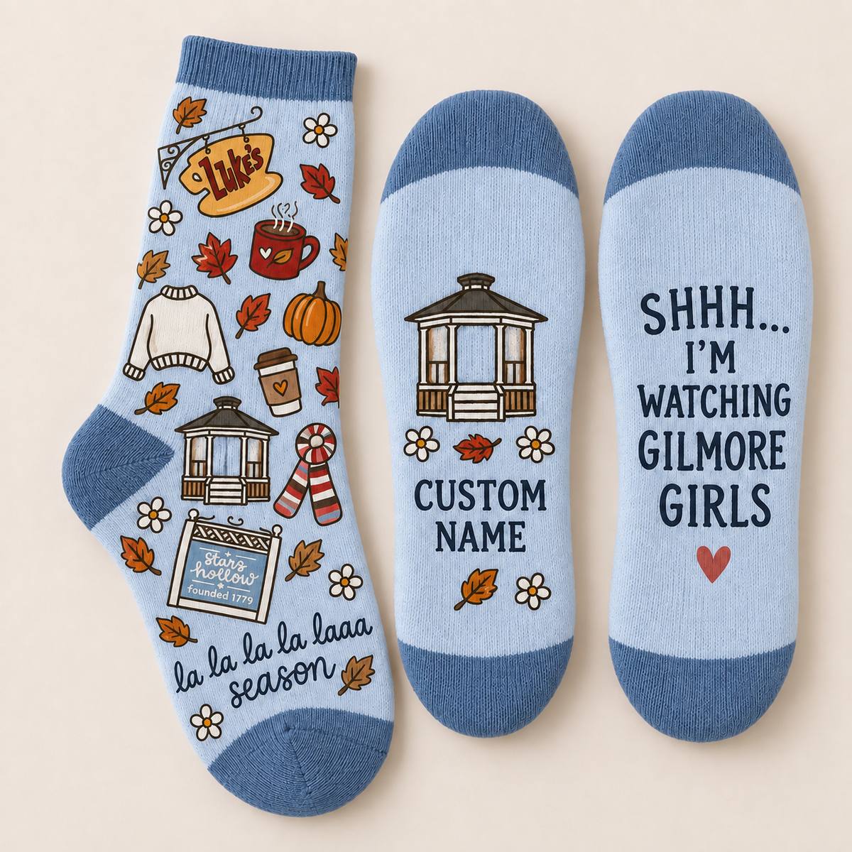 Gilmore Girls Socks, Rewatch Season Socks