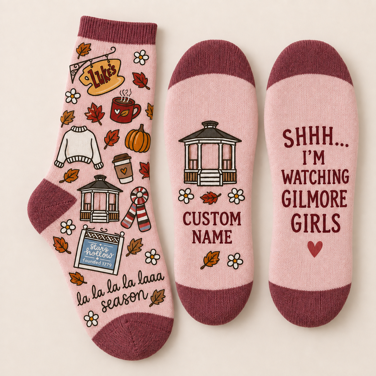 Gilmore Girls Socks, Rewatch Season Socks