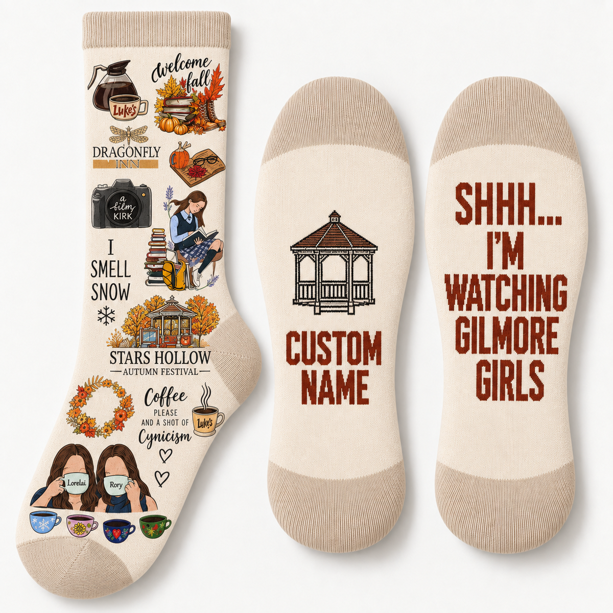 Gilmore Girls Socks, Rewatch Season Socks