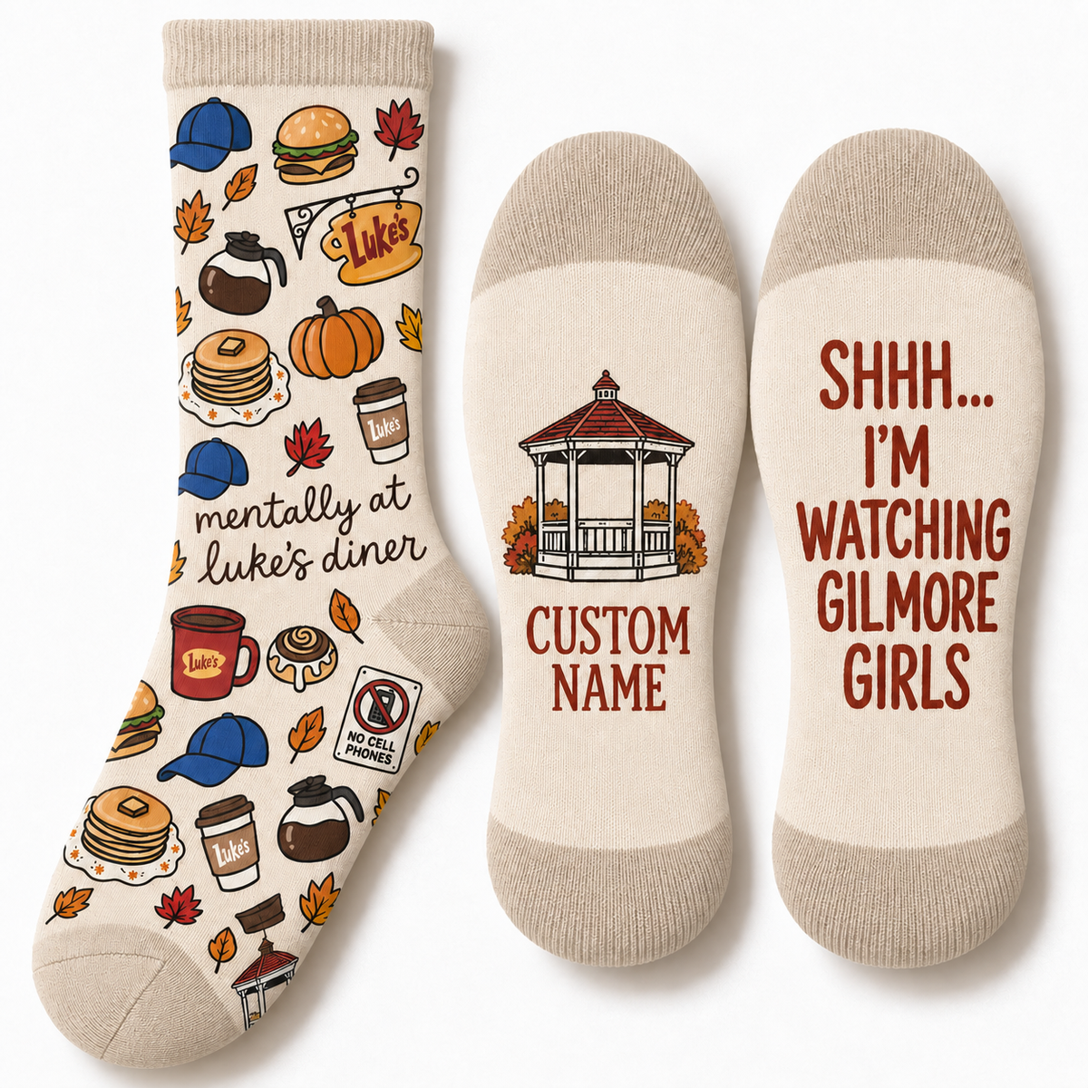 Gilmore Girls Socks, Rewatch Season Socks