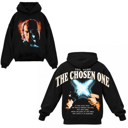 Vintage Sci-Fi Back & Sleeve Print, Star Galaxy Wars Hoodie