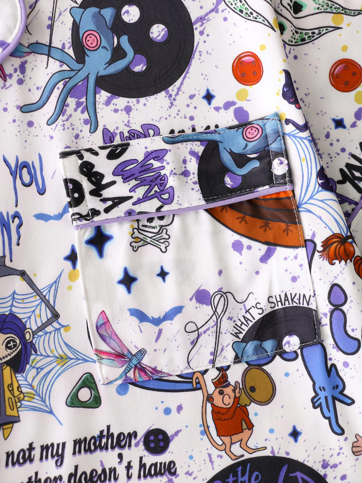 Coraline Blue Night Pajamas Set
