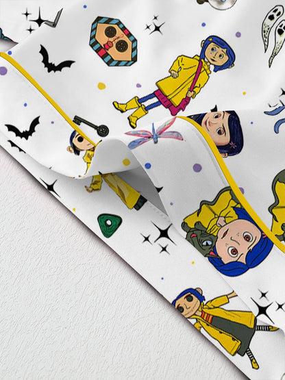 Coraline Inspired Pajama Set, Halloween Pajamas