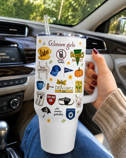 Gilmore Girls Tumbler, 40oz Tumbler Stars Hollow