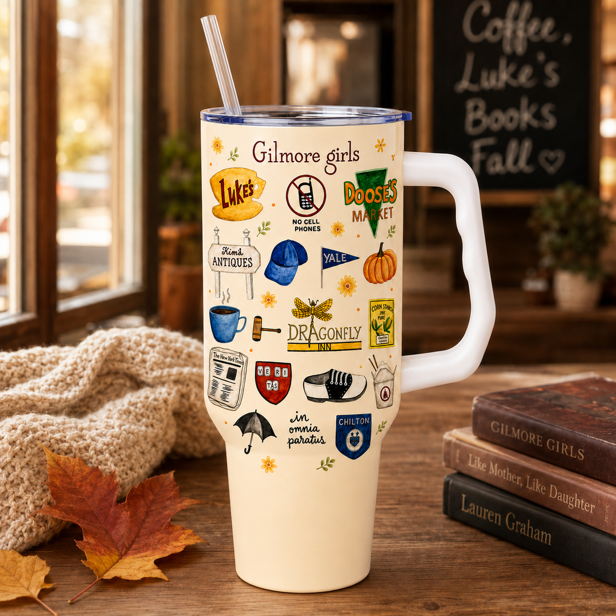 Gilmore Girls Tumbler, 40oz Tumbler Stars Hollow