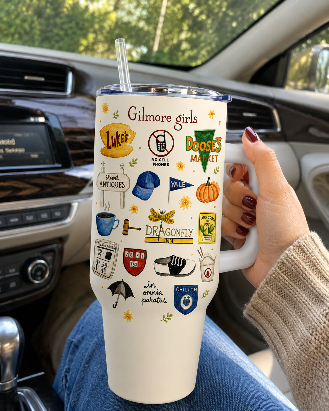 Gilmore Girls Tumbler, 40oz Tumbler Stars Hollow