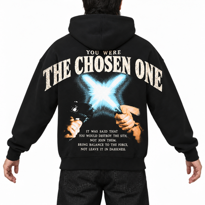 Vintage Sci-Fi Back & Sleeve Print, Star Galaxy Wars Hoodie