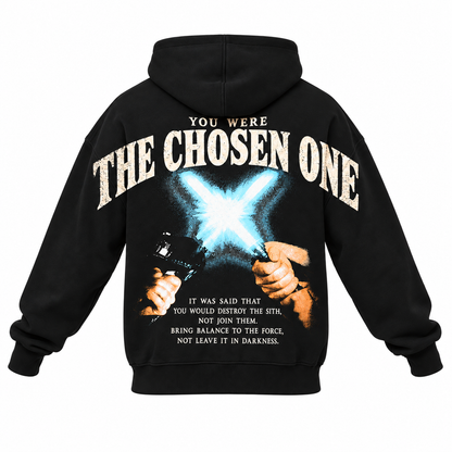 Vintage Sci-Fi Back & Sleeve Print, Star Galaxy Wars Hoodie