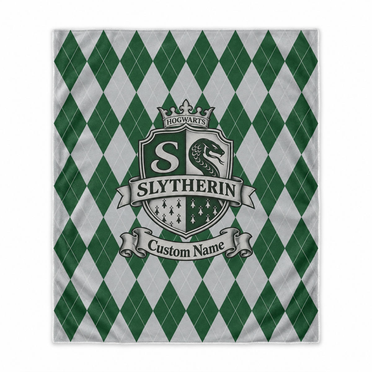 Personalized Wizard House Crests Blanket with Name