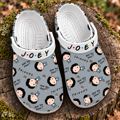 Friends Joey Tribbiani Clogs, How You Doin’ Quote Slip-On Shoes