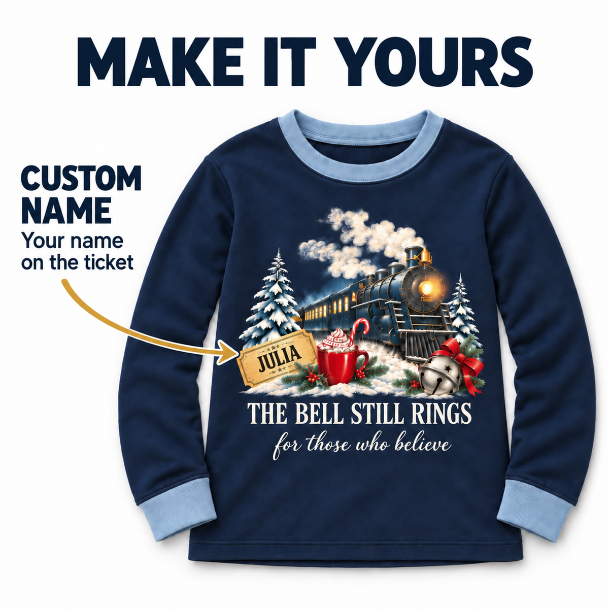 Personalized Polar Express Pajamas