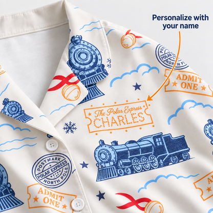 Personalize Polar Express Train Ride Pajamas