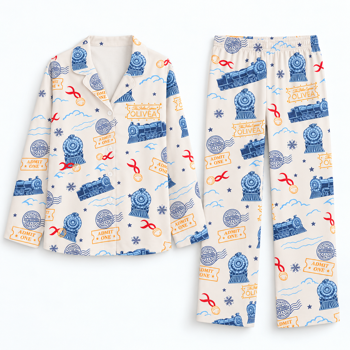 Personalize Polar Express Train Ride Pajamas