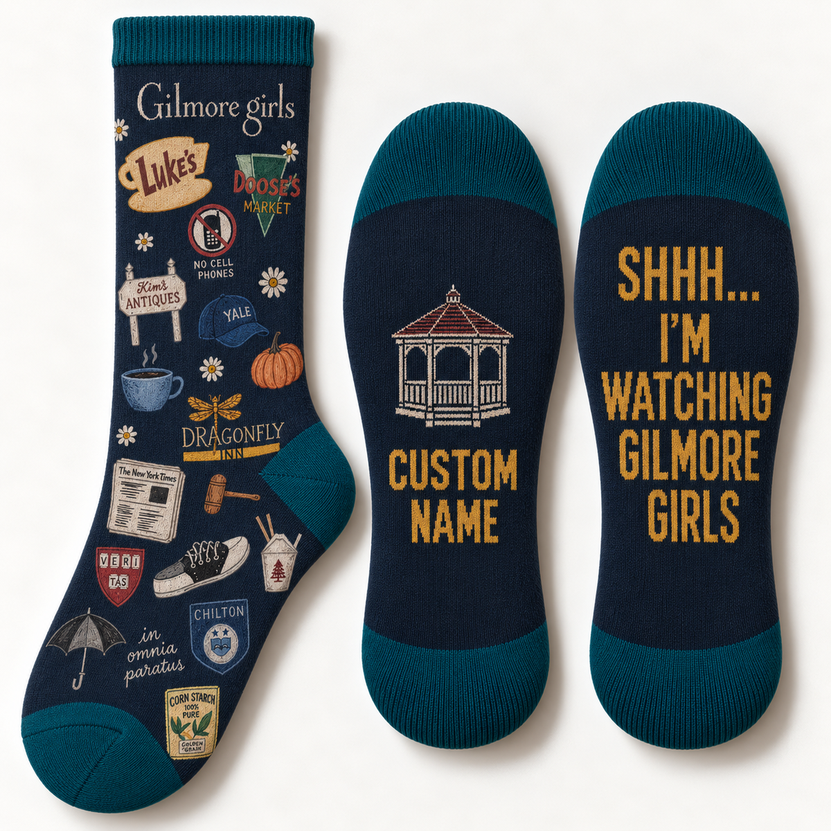 Gilmore Girls Socks, Rewatch Season Socks