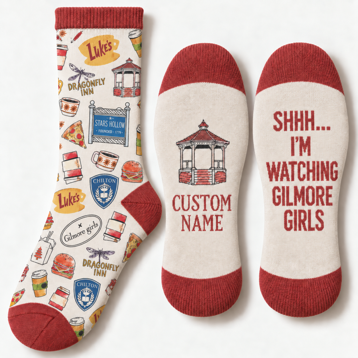 Gilmore Girls Socks, Rewatch Season Socks