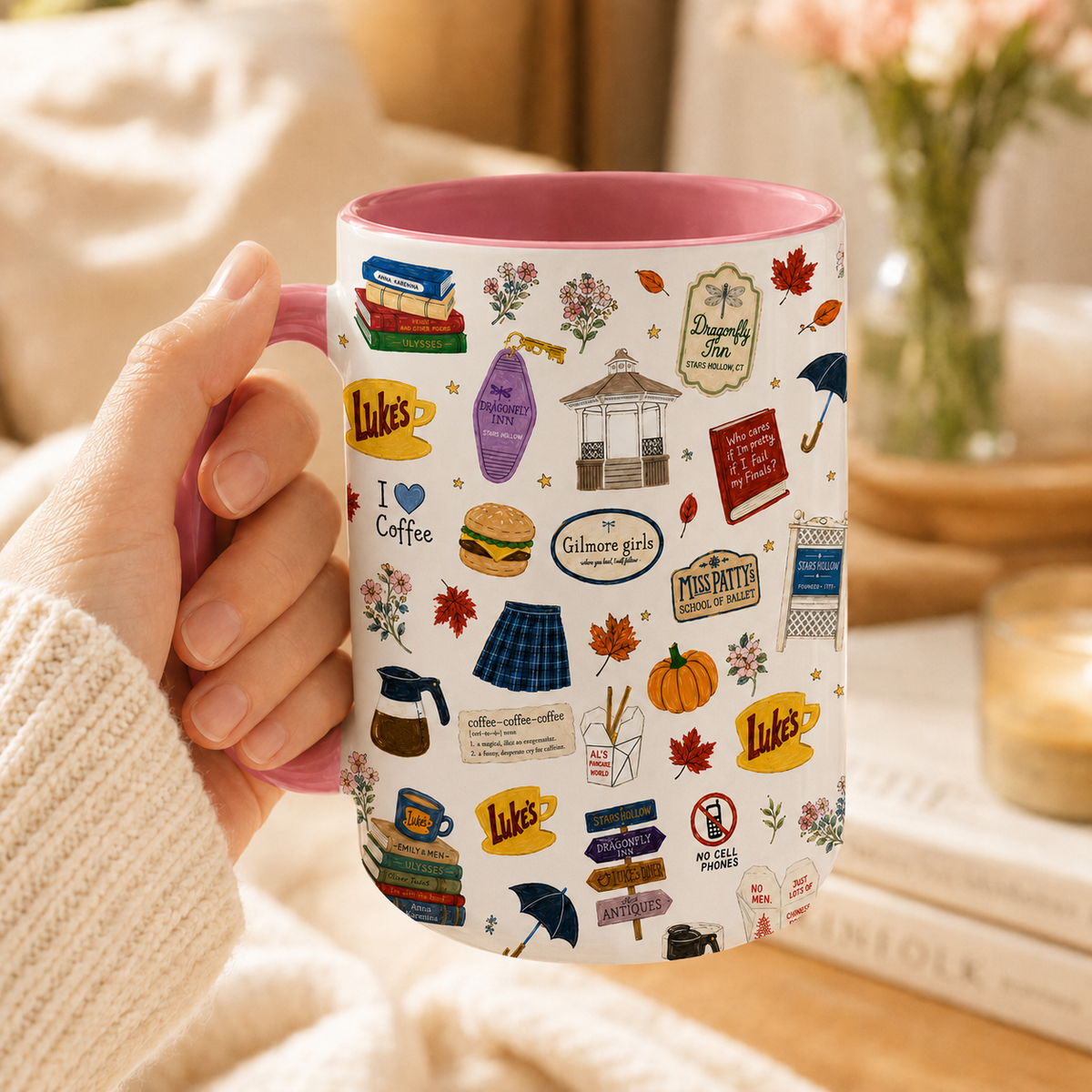 Gilmore Girls Accent Mug, Stars Hollow Ceramic Mug
