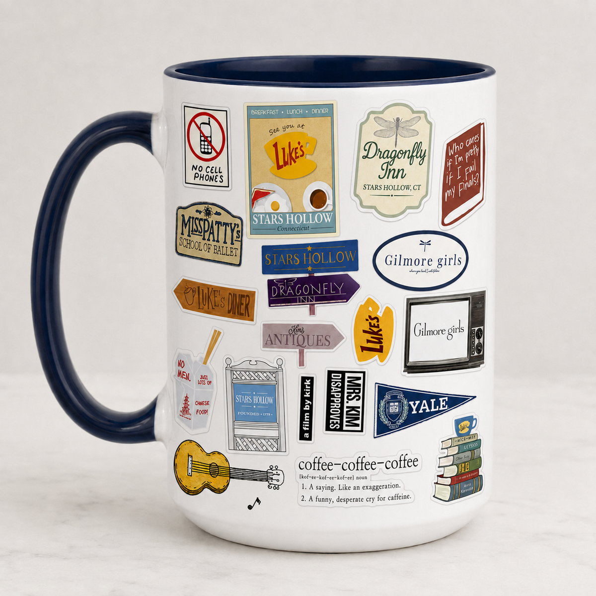 Gilmore Girls Accent Mug, Stars Hollow Ceramic Mug