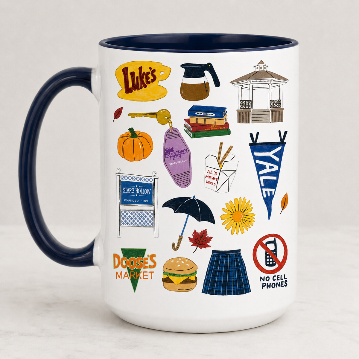 Gilmore Girls Accent Mug, Stars Hollow Ceramic Mug