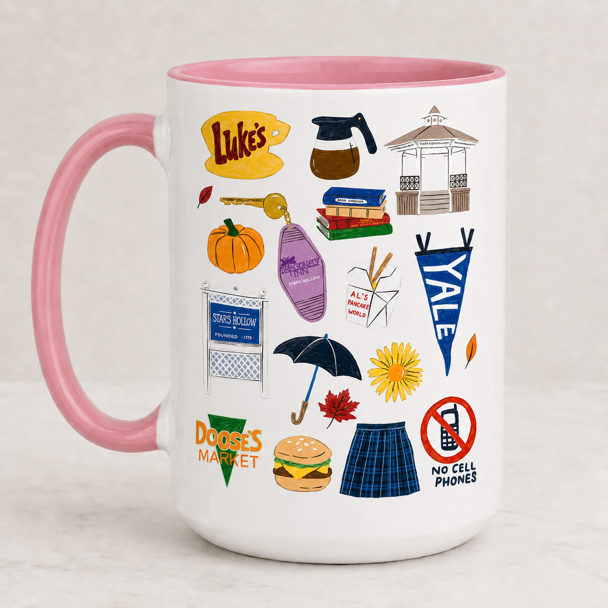 Gilmore Girls Accent Mug, Stars Hollow Ceramic Mug