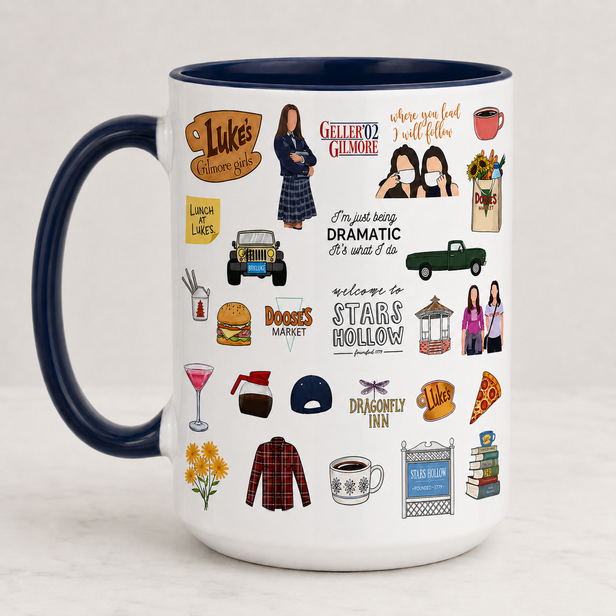 Gilmore Girls Accent Mug, Stars Hollow Ceramic Mug