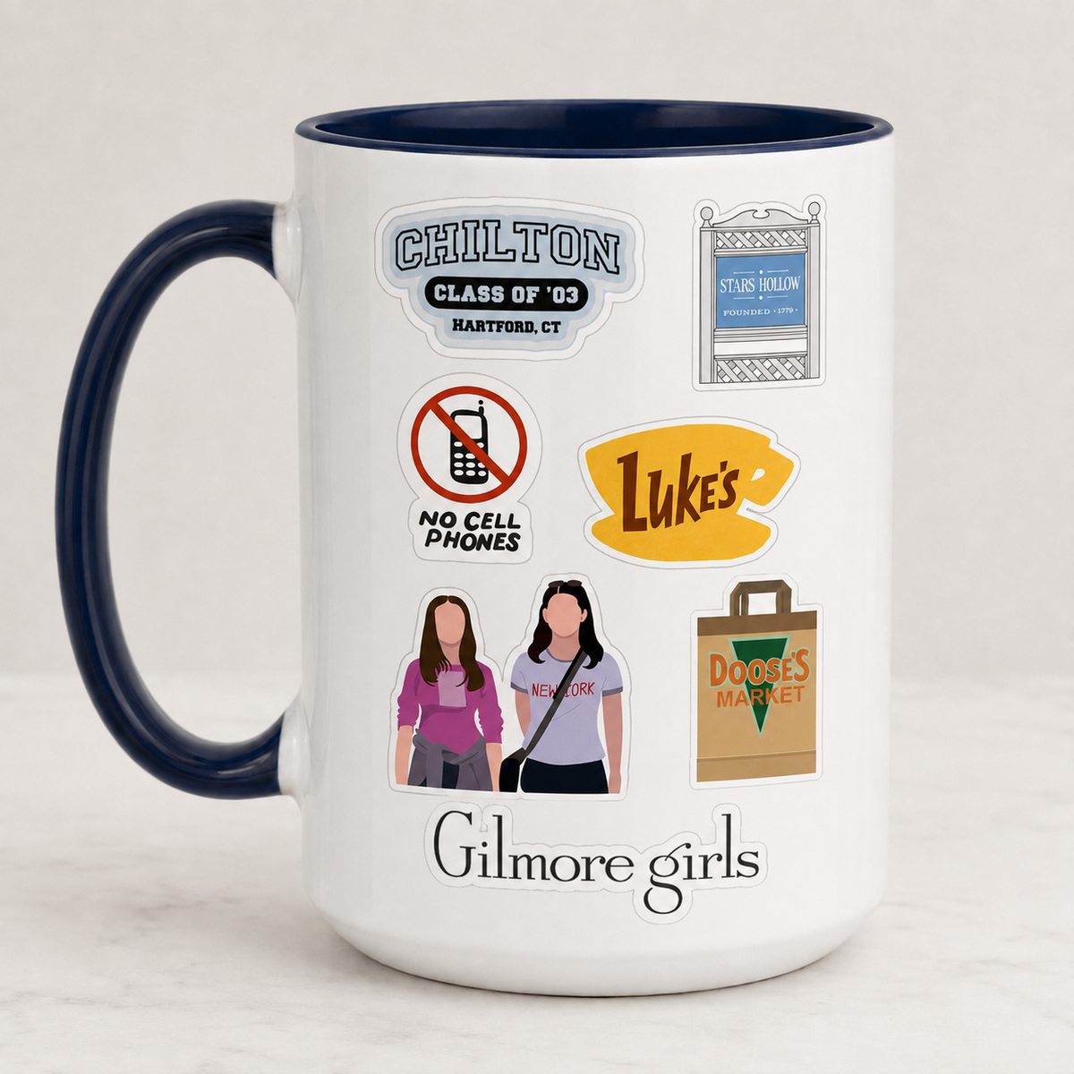 Gilmore Girls Accent Mug, Stars Hollow Ceramic Mug