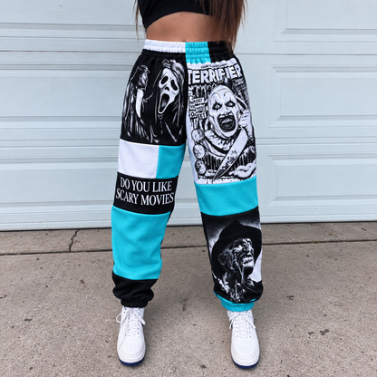 Horror Movie Jogger Pants, Ghostface, Art the Clown & Freddy Krueger Lounge Pants