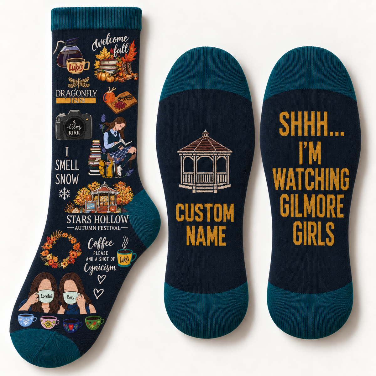 Gilmore Girls Socks, Rewatch Season Socks