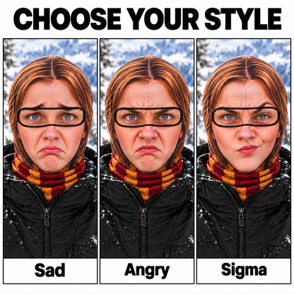 Funny Hermy Ski Mask, Winter Face Cover for Skiing and Snowboarding