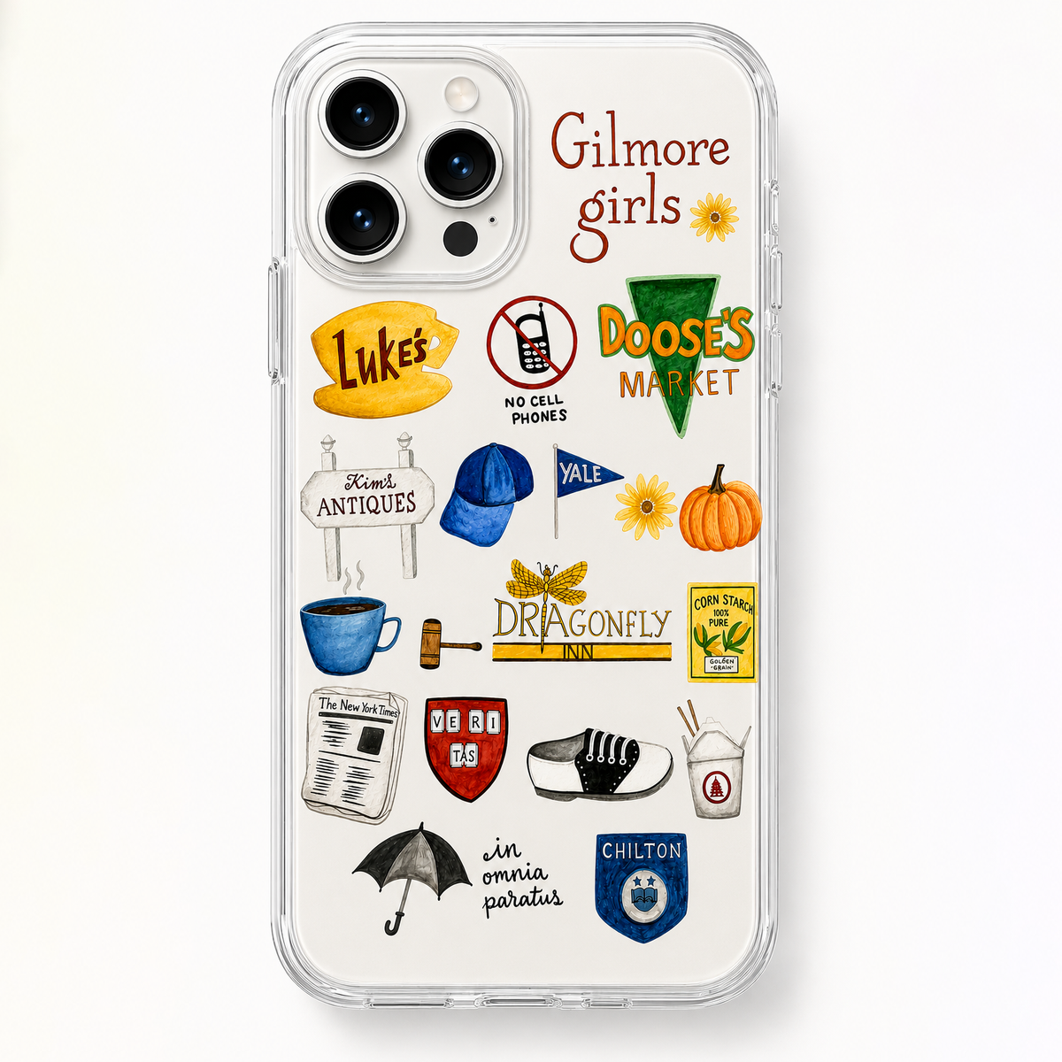 Gilmore Girls Phone Case, Stars Hollow Map MagSafe Phone Case