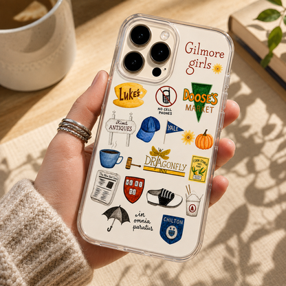 Gilmore Girls Phone Case, Stars Hollow Map MagSafe Phone Case