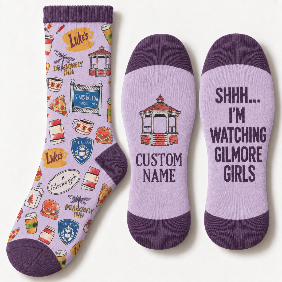 Gilmore Girls Socks, Rewatch Season Socks