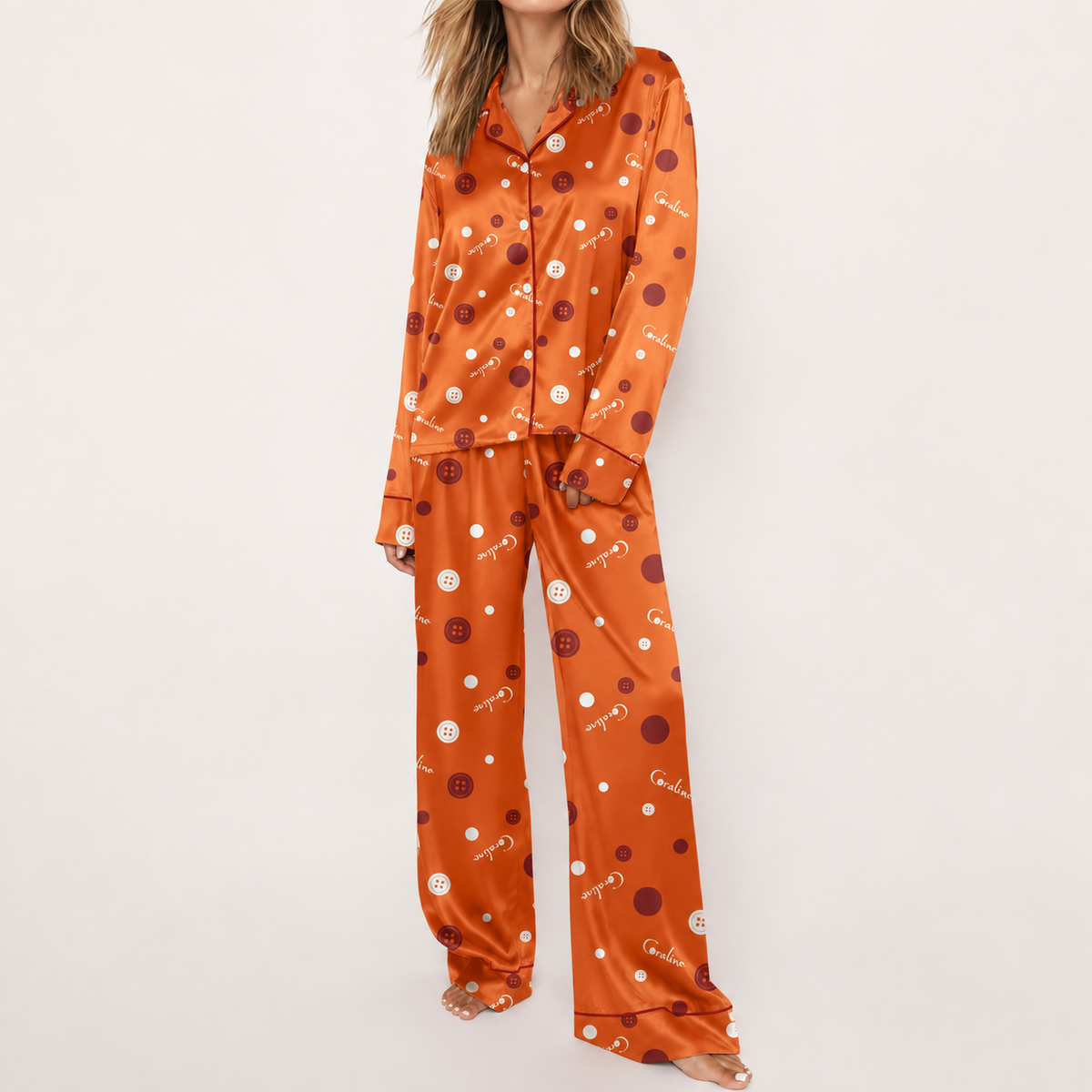 Coraline Blue Night Pajamas Set