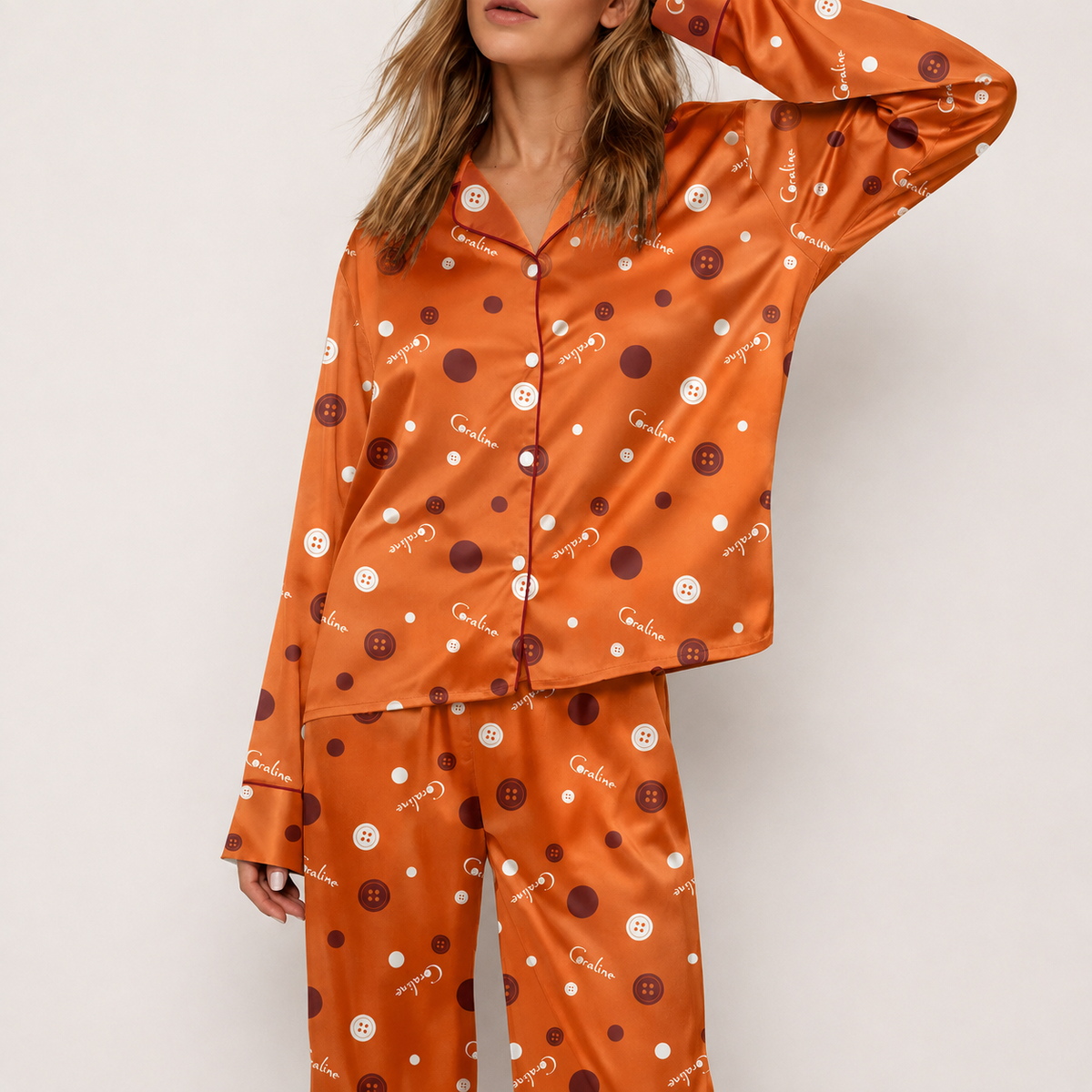 Coraline Blue Night Pajamas Set
