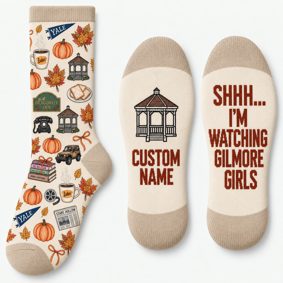 Gilmore Girls Socks, Rewatch Season Socks