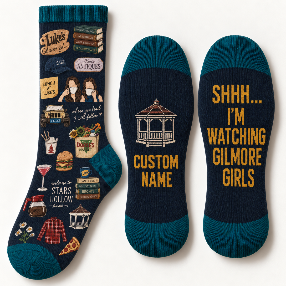Gilmore Girls Socks, Rewatch Season Socks