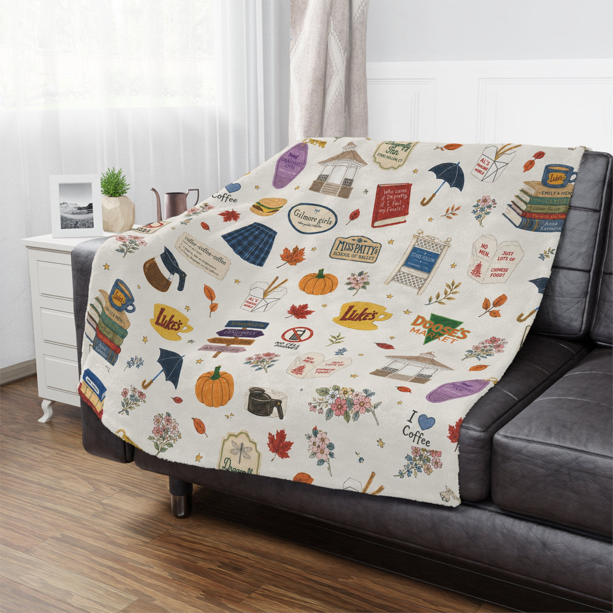 Stars Hollow Throw Blanket, Gilmore Girls Cozy Blanket
