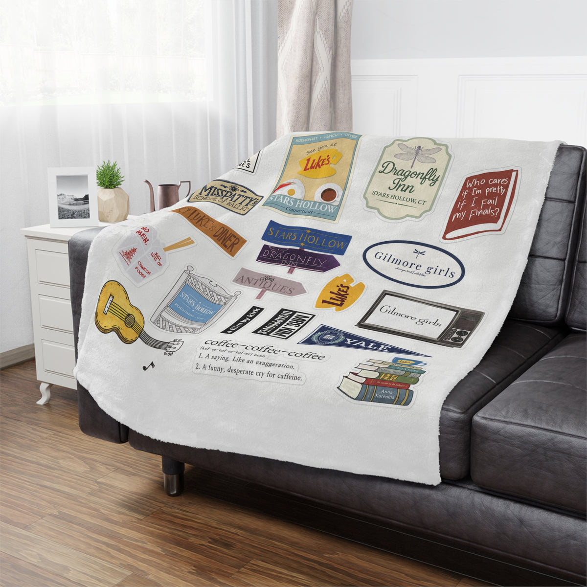 Stars Hollow Throw Blanket, Gilmore Girls Cozy Blanket