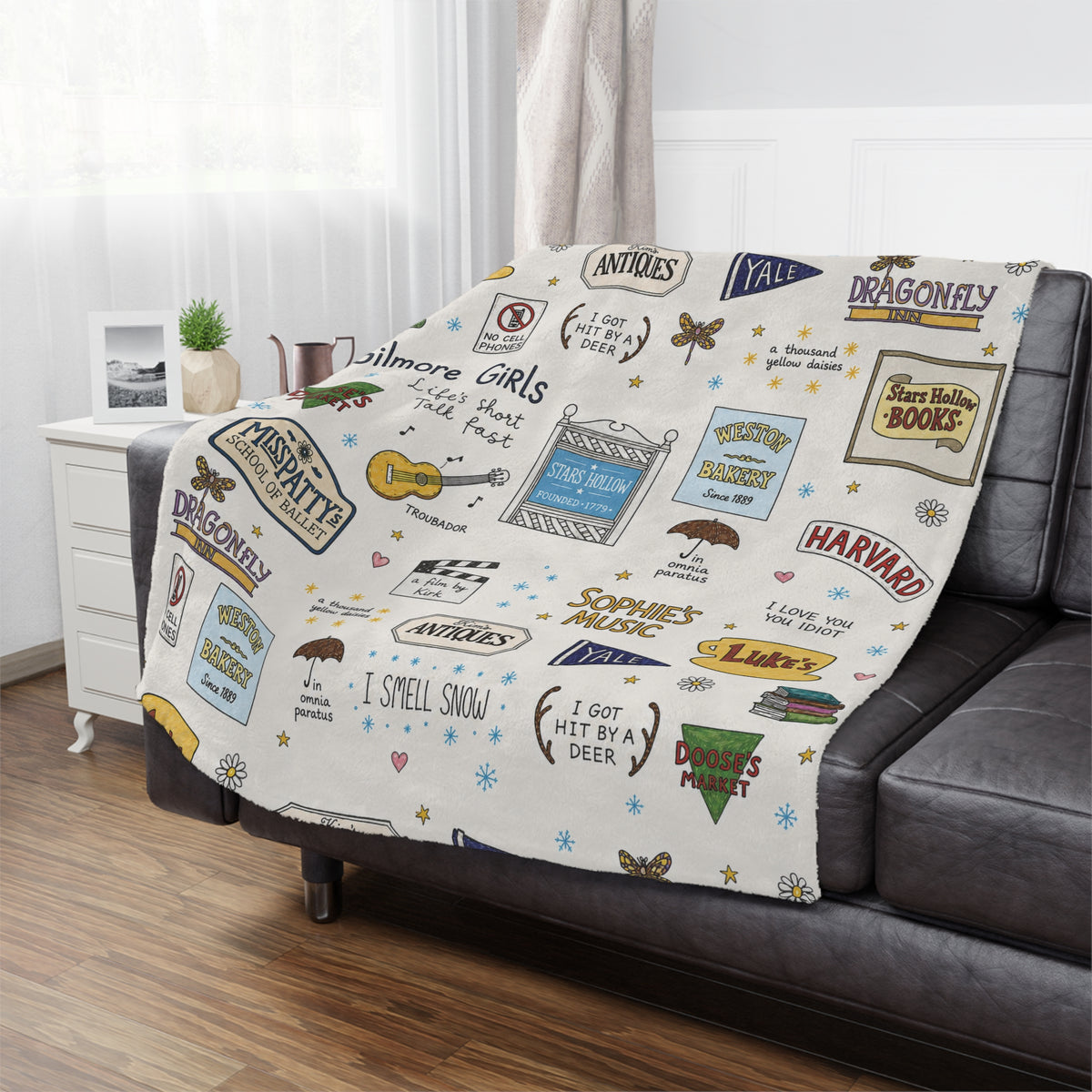 Stars Hollow Throw Blanket, Gilmore Girls Cozy Blanket