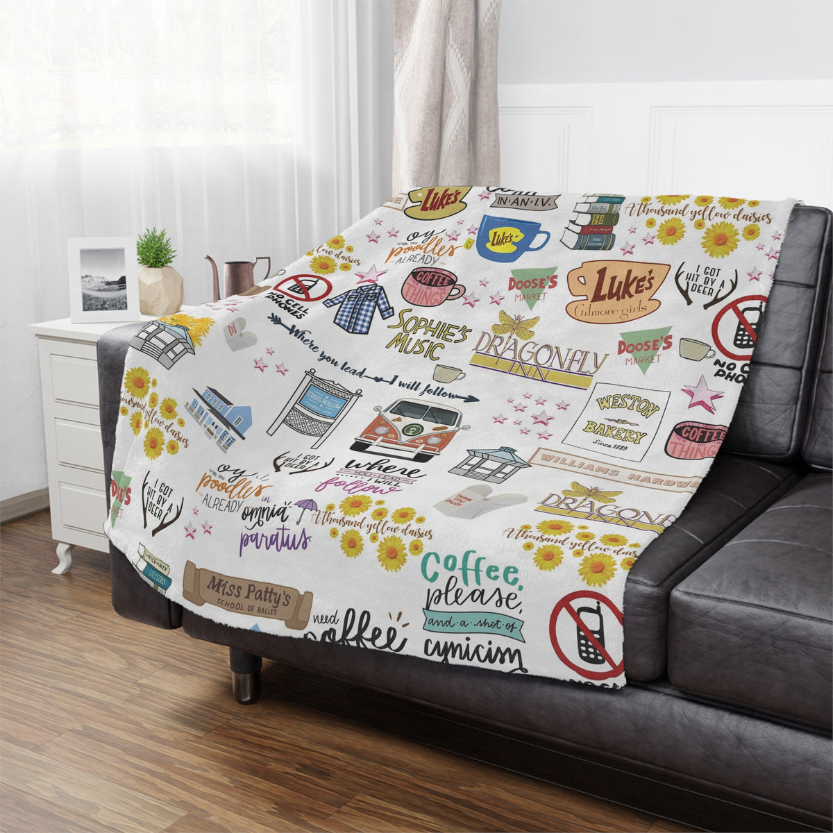 Stars Hollow Throw Blanket, Gilmore Girls Cozy Blanket
