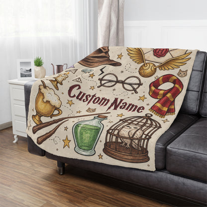 Personalized Wizard Blanket with Name