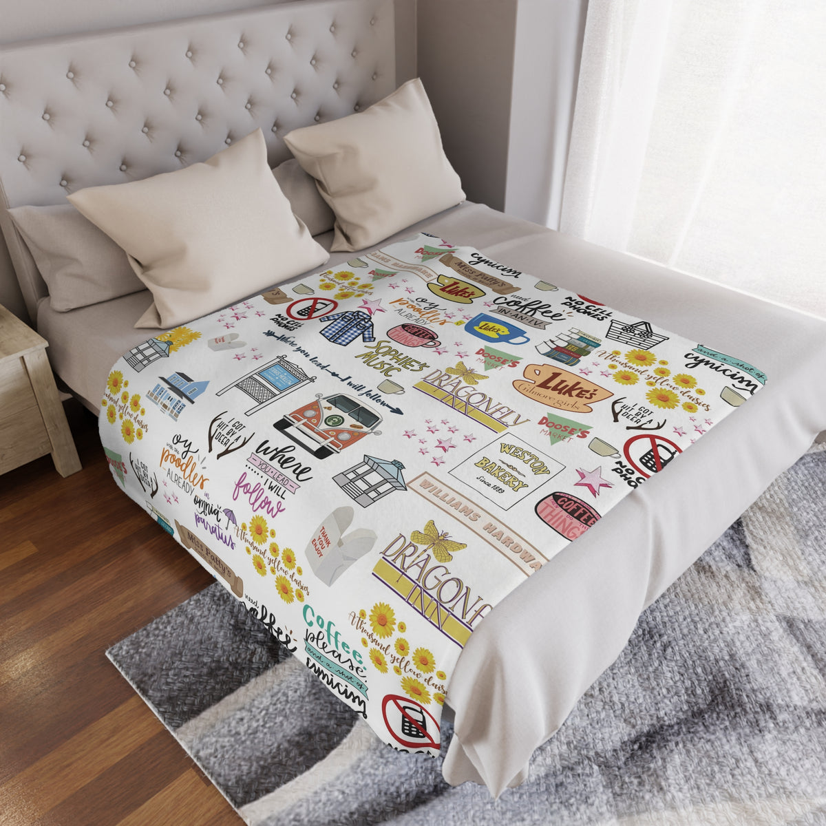 Stars Hollow Throw Blanket, Gilmore Girls Cozy Blanket