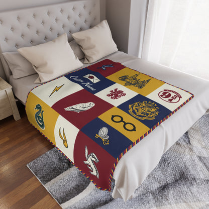 Personalization Wizard Blanket with Name