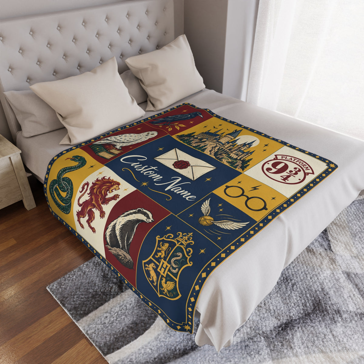 Personalization Wizard Blanket with Name