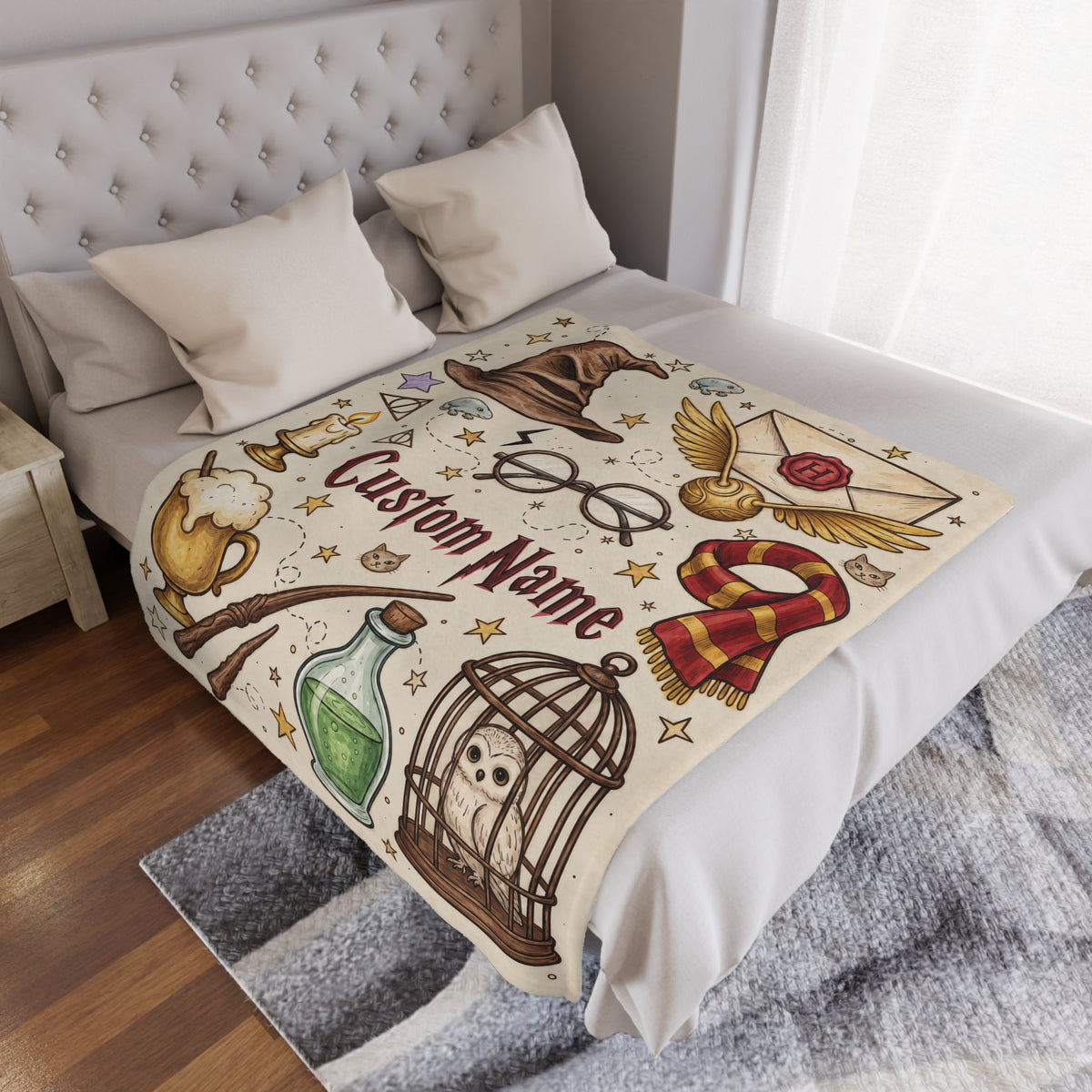 Personalized Wizard Blanket with Name